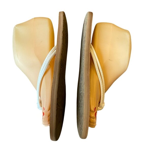 Volcom Forever II Sandals Sz 7/7.5 White & Tan #339D - Picture 5 of 7